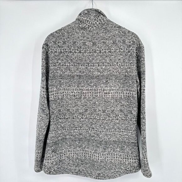 Columbia Womens Fair Isle Pattern Cowl Neck Sweater Size Medium Gray - Picture 14 of 14